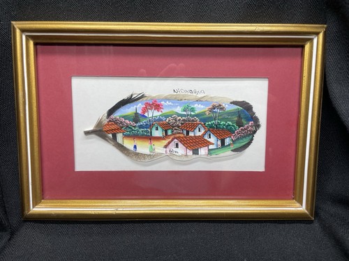 Hand painted feather art - hand,