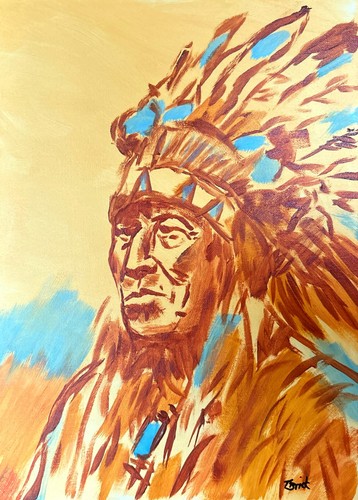 Native american warrior - american,