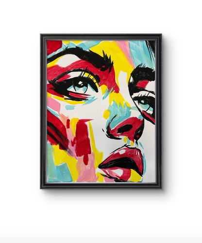 Original abstract woman - original,